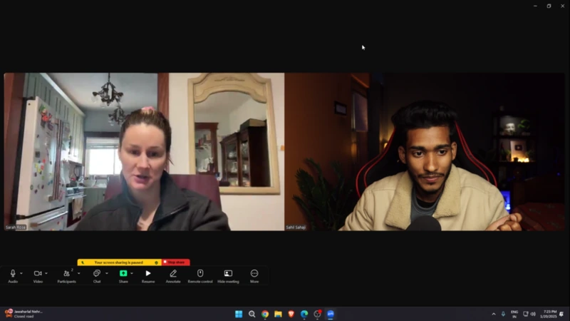 Client call — reviewing goals and references