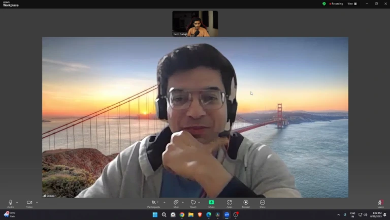 Client call — reviewing the delivered edit
